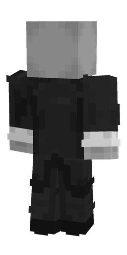 Black skin: body, back render