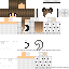 Brown skin: raw texture render