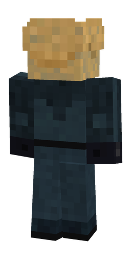 Blue skin: body, back render
