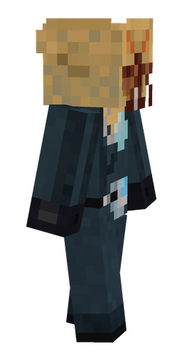 Blue skin: body, right side render