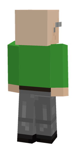 Gray skin: body, back render