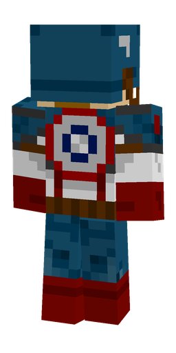 Blue skin: body, back render