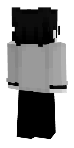 Black skin: body, back render