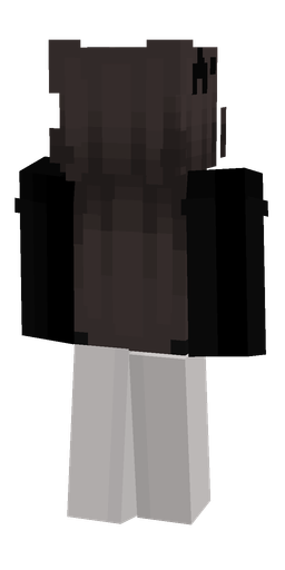 Black skin: body, back render