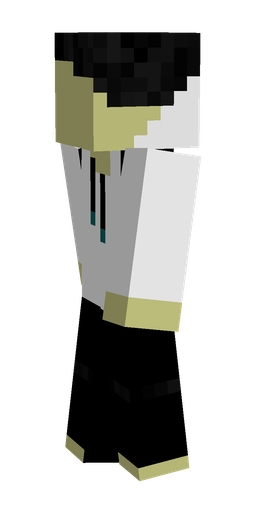 Black skin: body, left side render