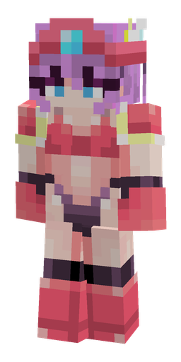 Pink skin: body, front render