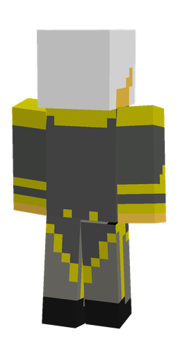 Black skin: body, back render