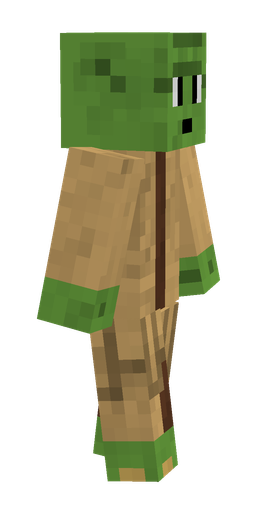 Brown skin: body, right side render