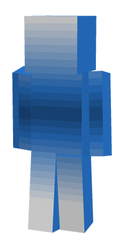 Blue skin: body, back render