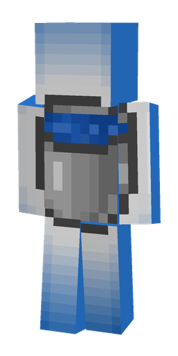 Blue skin: body, front render