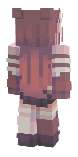 Pink skin: body, back render