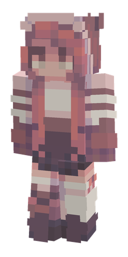 Pink skin: body, front render