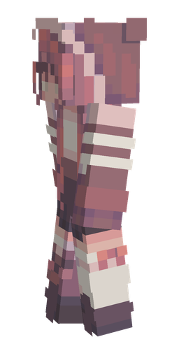 Pink skin: body, left side render