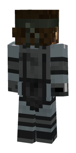 Black skin: body, back render