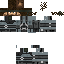 Black skin: raw texture render