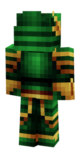 Black skin: body, back render