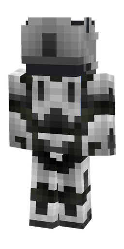Black skin: body, back render