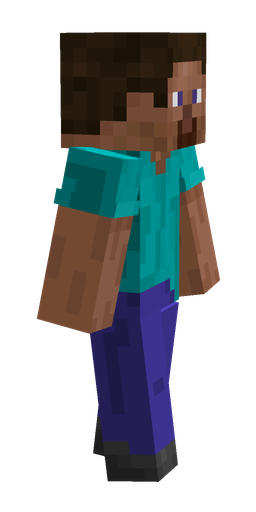 Blue skin: body, right side render