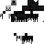 Black skin: raw texture render