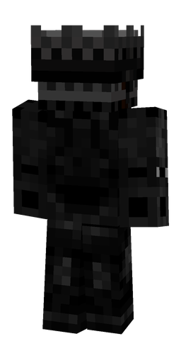 Black skin: body, back render