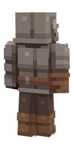 Brown skin: body, back render