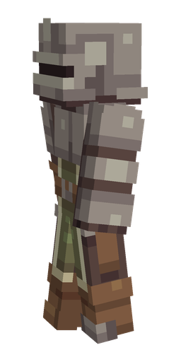 Brown skin: body, left side render