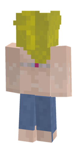 Blue skin: body, back render