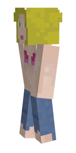 Blue skin: body, left side render