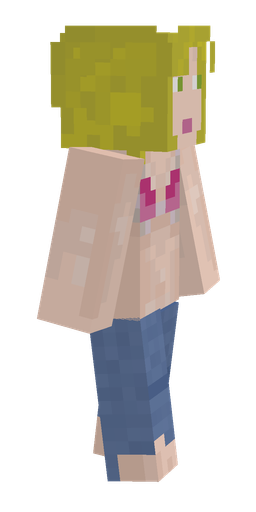 Blue skin: body, right side render