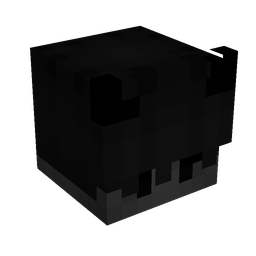 Black skin: head render