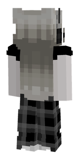 Black skin: body, back render