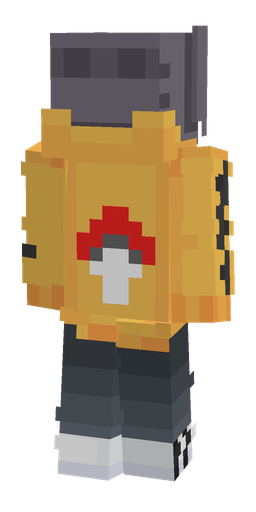Black skin: body, back render