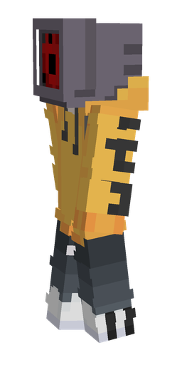 Black skin: body, left side render