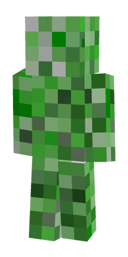 Green skin: body, back render