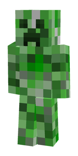 Green skin: body, front render