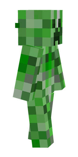 Green skin: body, right side render