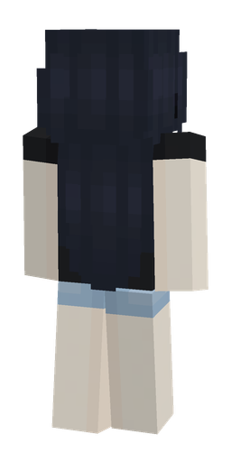 Blue skin: body, back render