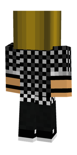 Black skin: body, back render