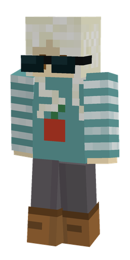 Blue skin: body, front render