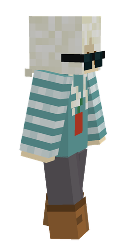 Blue skin: body, right side render