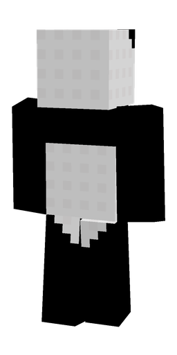 Black skin: body, back render