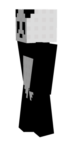 Black skin: body, left side render