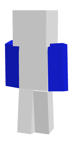 Blue skin: body, back render