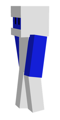 Blue skin: body, left side render