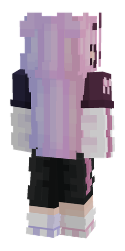 Black skin: body, back render