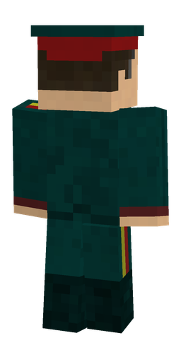 Black skin: body, back render