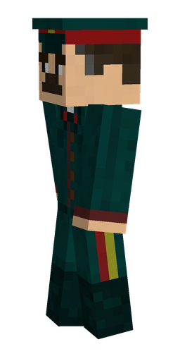 Black skin: body, left side render