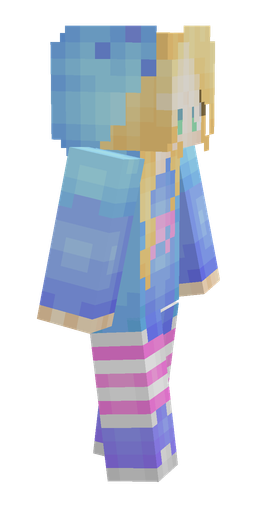 Blue skin: body, right side render