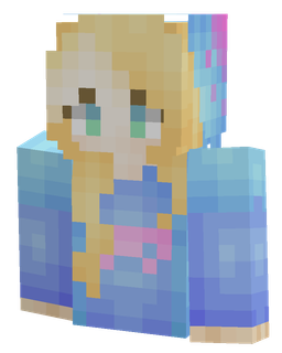 Blue skin: bust render