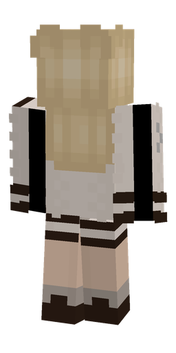 Brown skin: body, back render